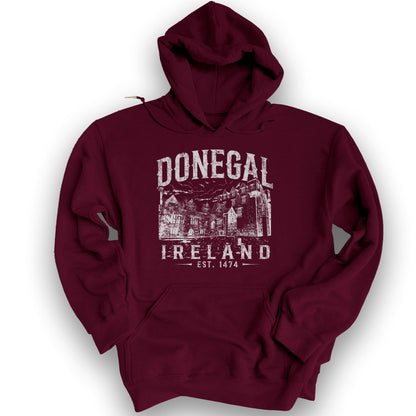 Donegal Ireland Sketch Hoodie - Maroon