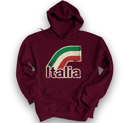 Italia Stripes Hoodie - Maroon