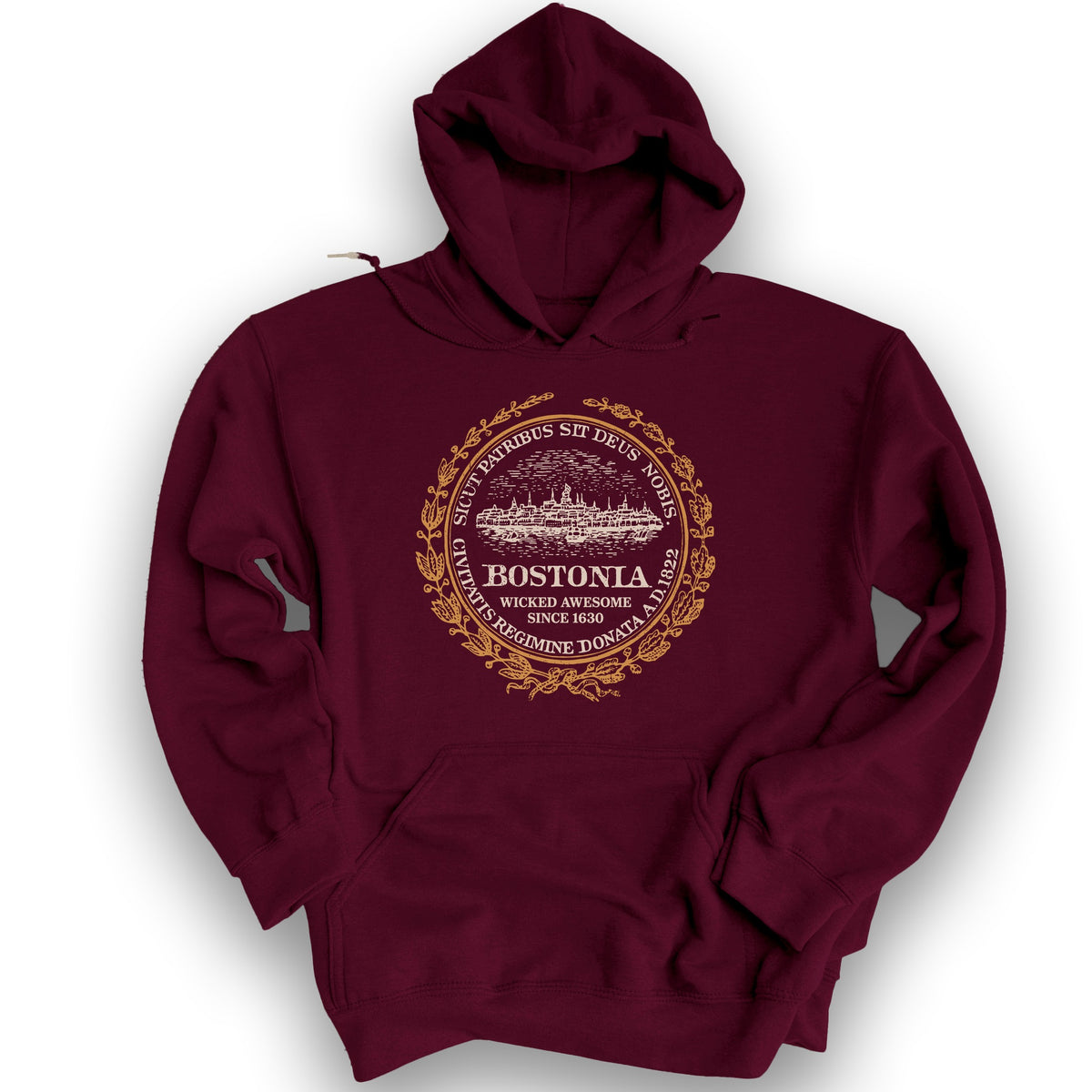 Bostonia Wicked Awesome Hoodie - Maroon