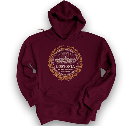 Bostonia Wicked Awesome Hoodie - Maroon