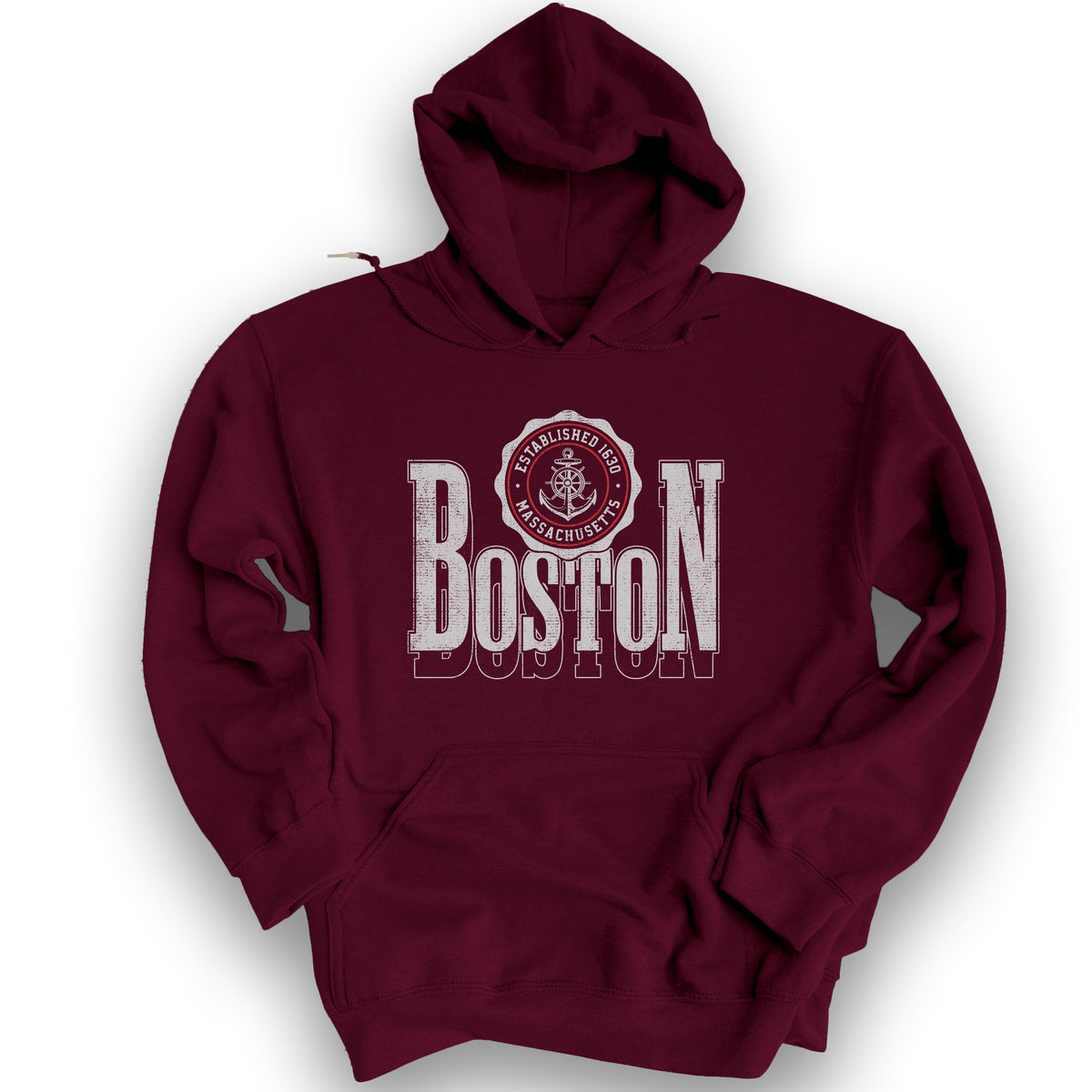 Boston Scoop Hoodie - Maroon