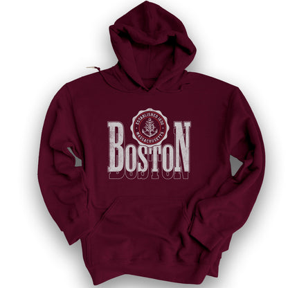 Boston Scoop Hoodie - Maroon