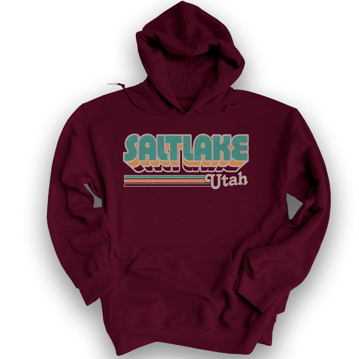 Salt Lake Utah Hoodie - Maroon
