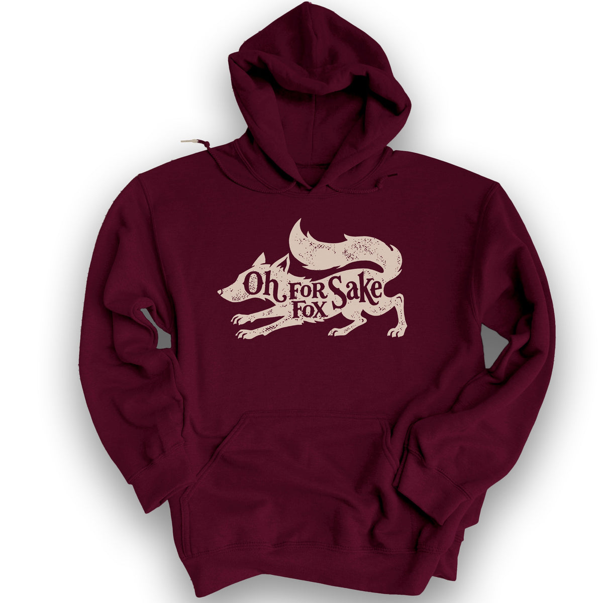For Fox Sake Hoodie - Maroon