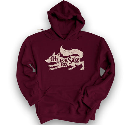 For Fox Sake Hoodie - Maroon