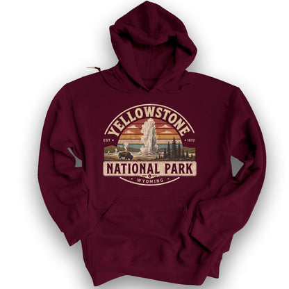 Yellowstone Medallion Hoodie - Maroon