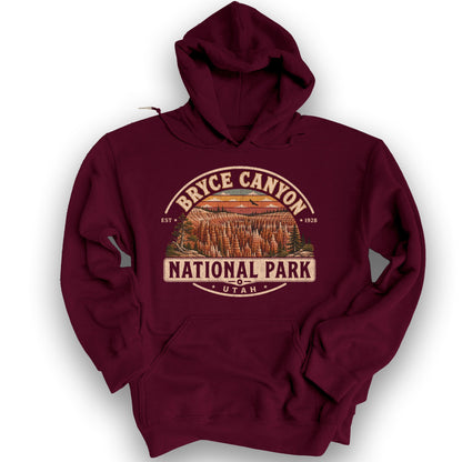 Bryce Canyon Medallion Hoodie - Maroon