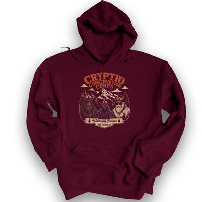 Cryptid Conservation Corps Hoodie - Maroon