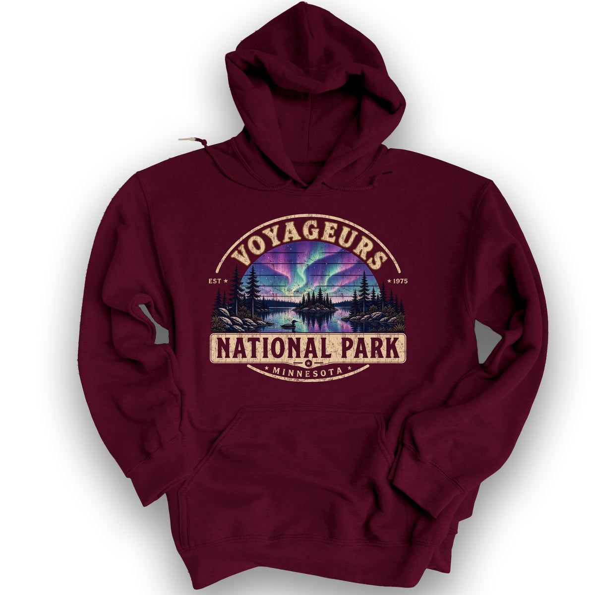 Voyageurs Medallion Hoodie - Maroon