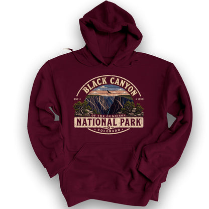 Black Canyon Medallion Hoodie - Maroon