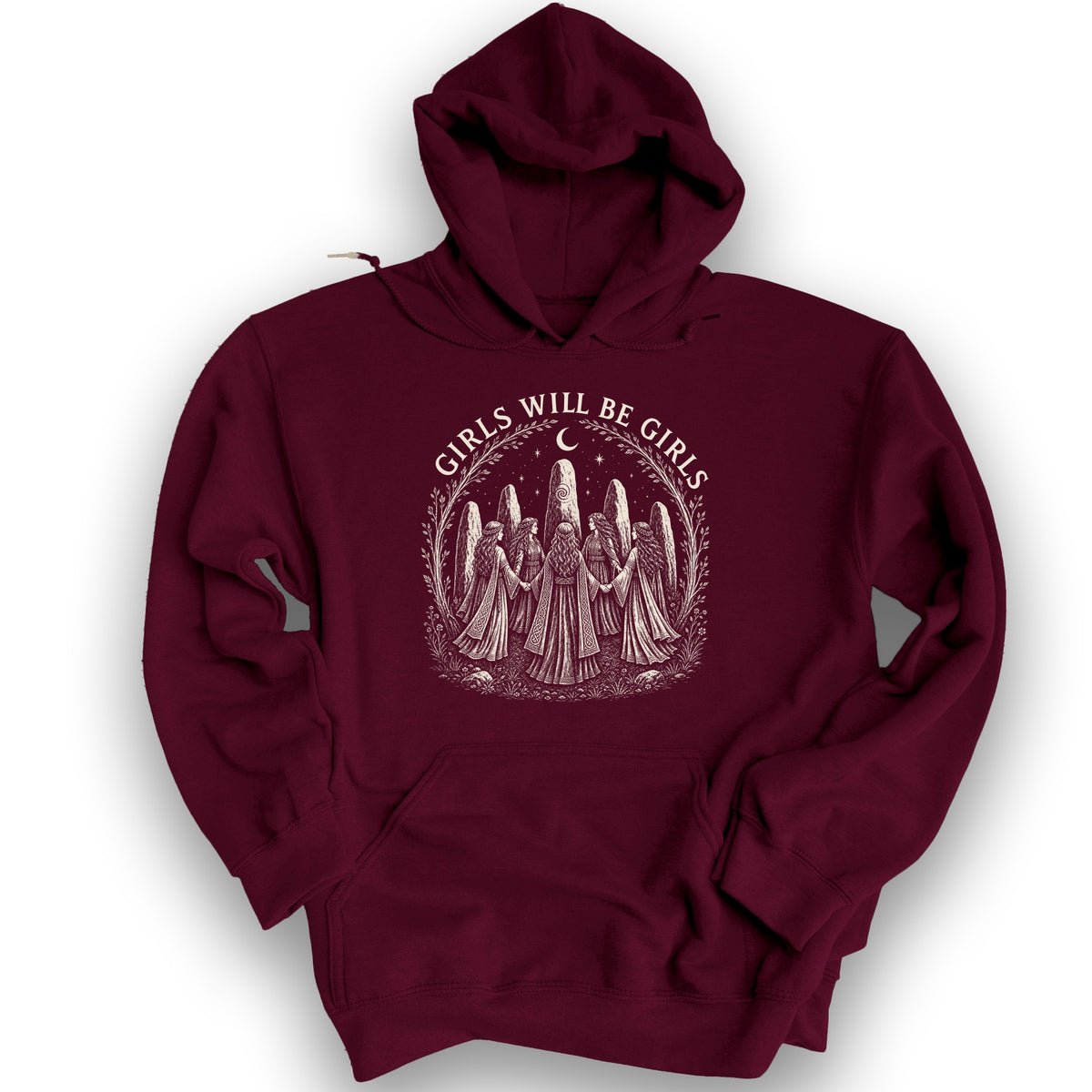 Girls Will Be Girls Hoodie - Maroon