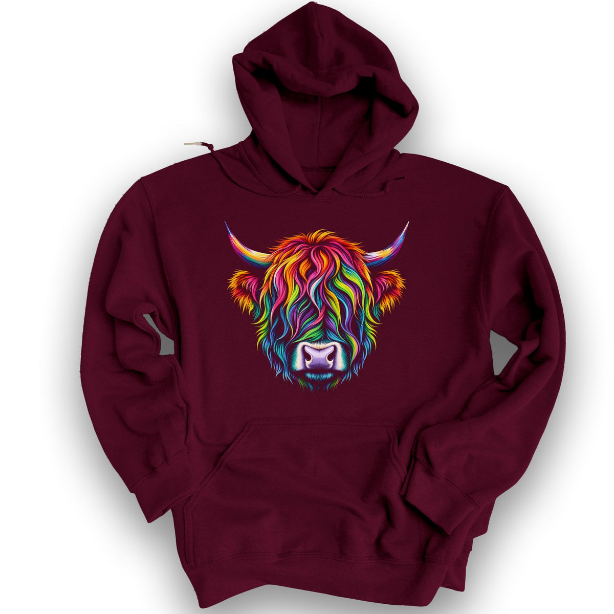 Color Glow Coo Hoodie - Maroon