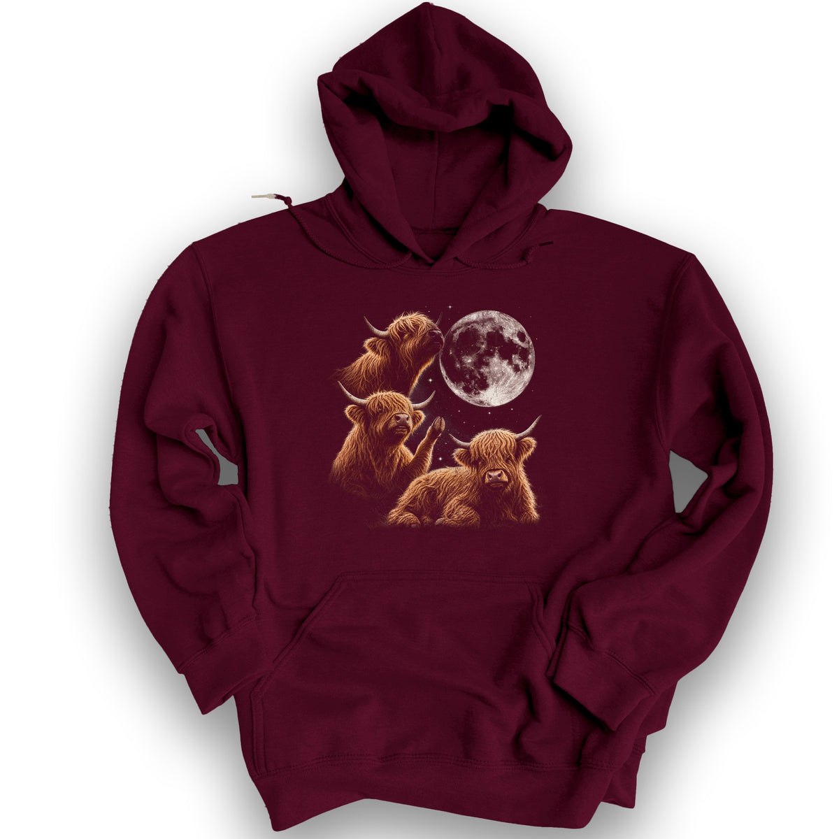 Midnight Coos Throwback Hoodie - Maroon