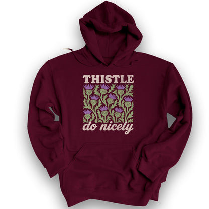 Thistle Do Nicely Hoodie - Maroon