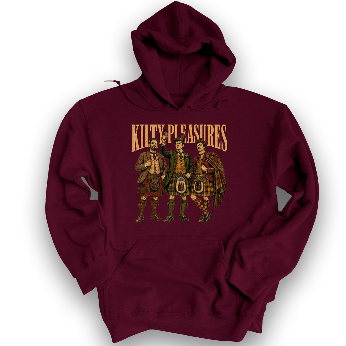 Kilty Pleasures Hoodie - Maroon