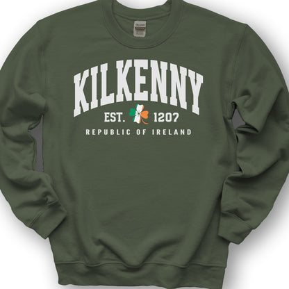 Kilkenny Varsity Flag Sweatshirt - Military Green