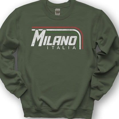 Milano Stripes Sweatshirt - Military Green