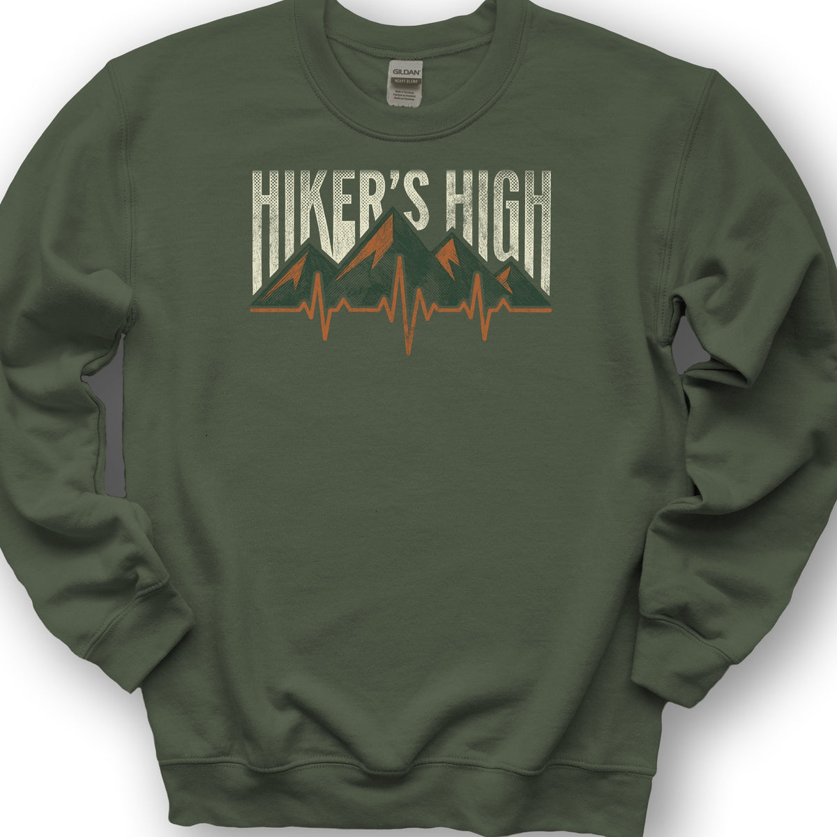 Hiker's High Sweatshirt - Military Green