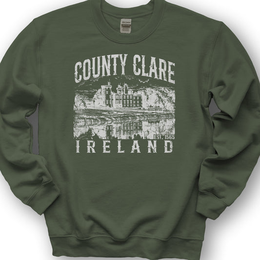 County Clare Sweatshirt - Military Green
