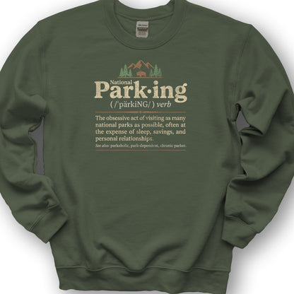 National Parking Sweatshirt - Military Green