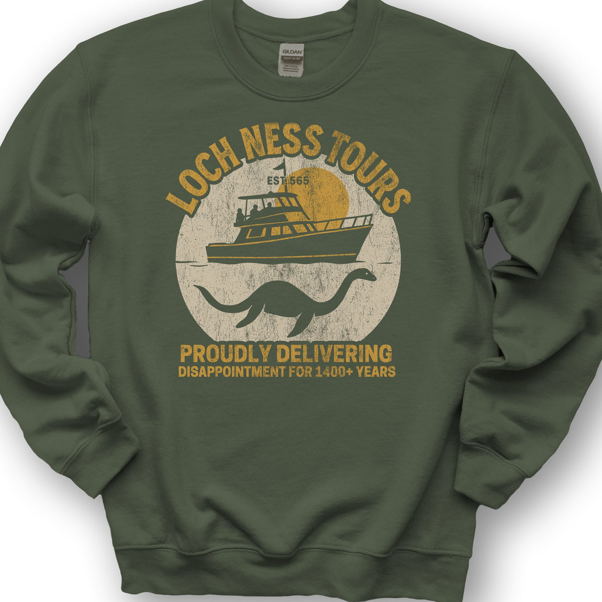 Loch Ness Tours Sweatshirt - Military Green