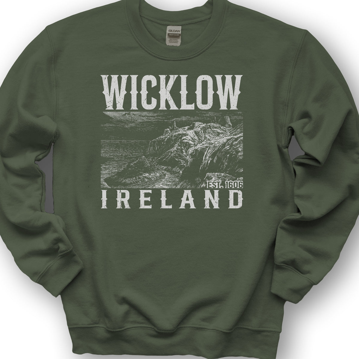Wicklow Ireland Sweatshirt - Military Green
