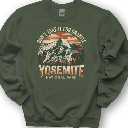 Yosemite Granite Sweatshirt - Military Green