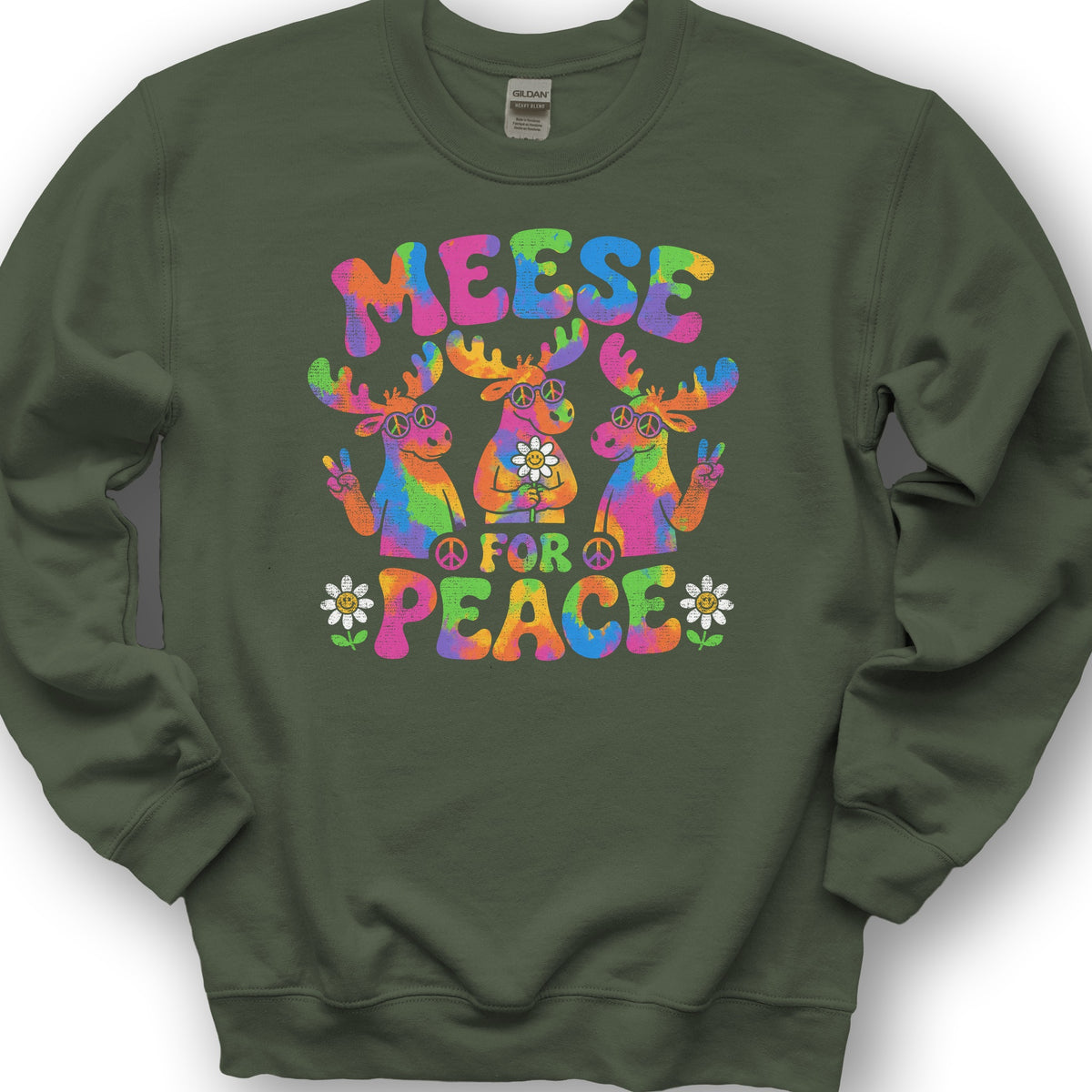 Mease For Peace Sweatshirt - Military Green