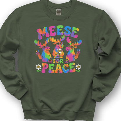 Mease For Peace Sweatshirt - Military Green