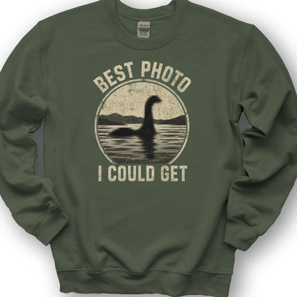 Loch Ness Photo Sweatshirt - Military Green