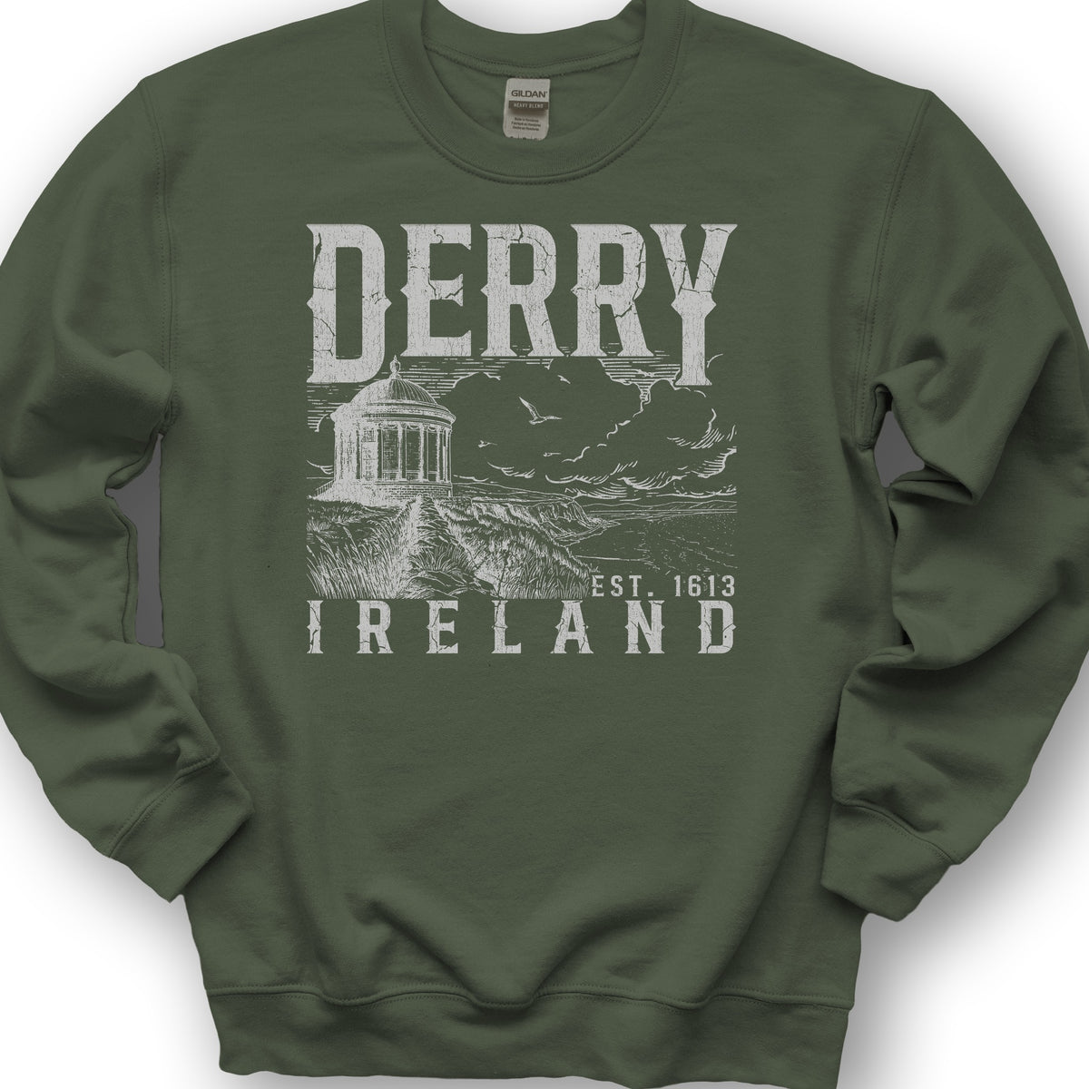 Derry Ireland Sweatshirt - Military Green