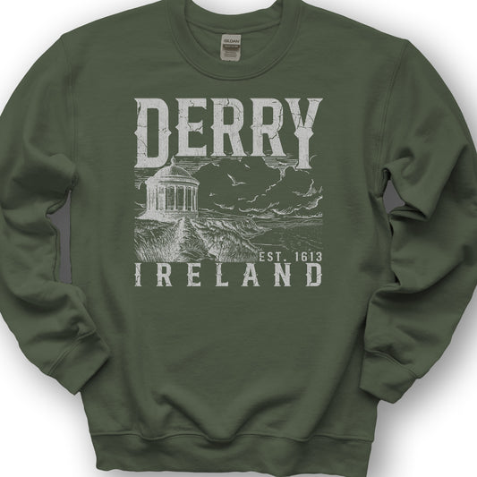 Derry Ireland Sweatshirt - Military Green
