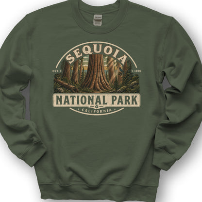 Sequoia Medallion Sweatshirt - Military Green