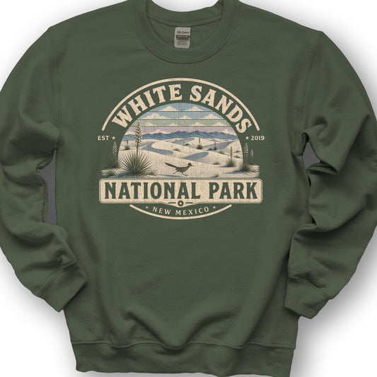 White Sands Medallion Sweatshirt - Military Green