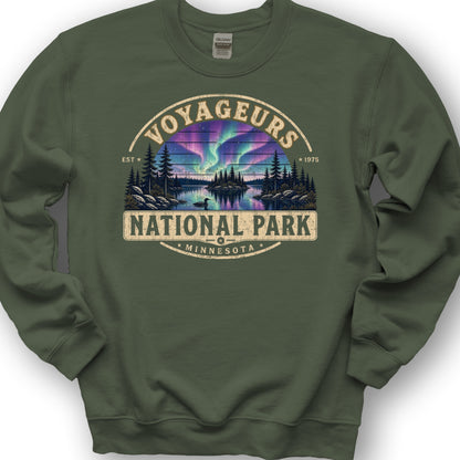 Voyageurs Medallion Sweatshirt - Military Green