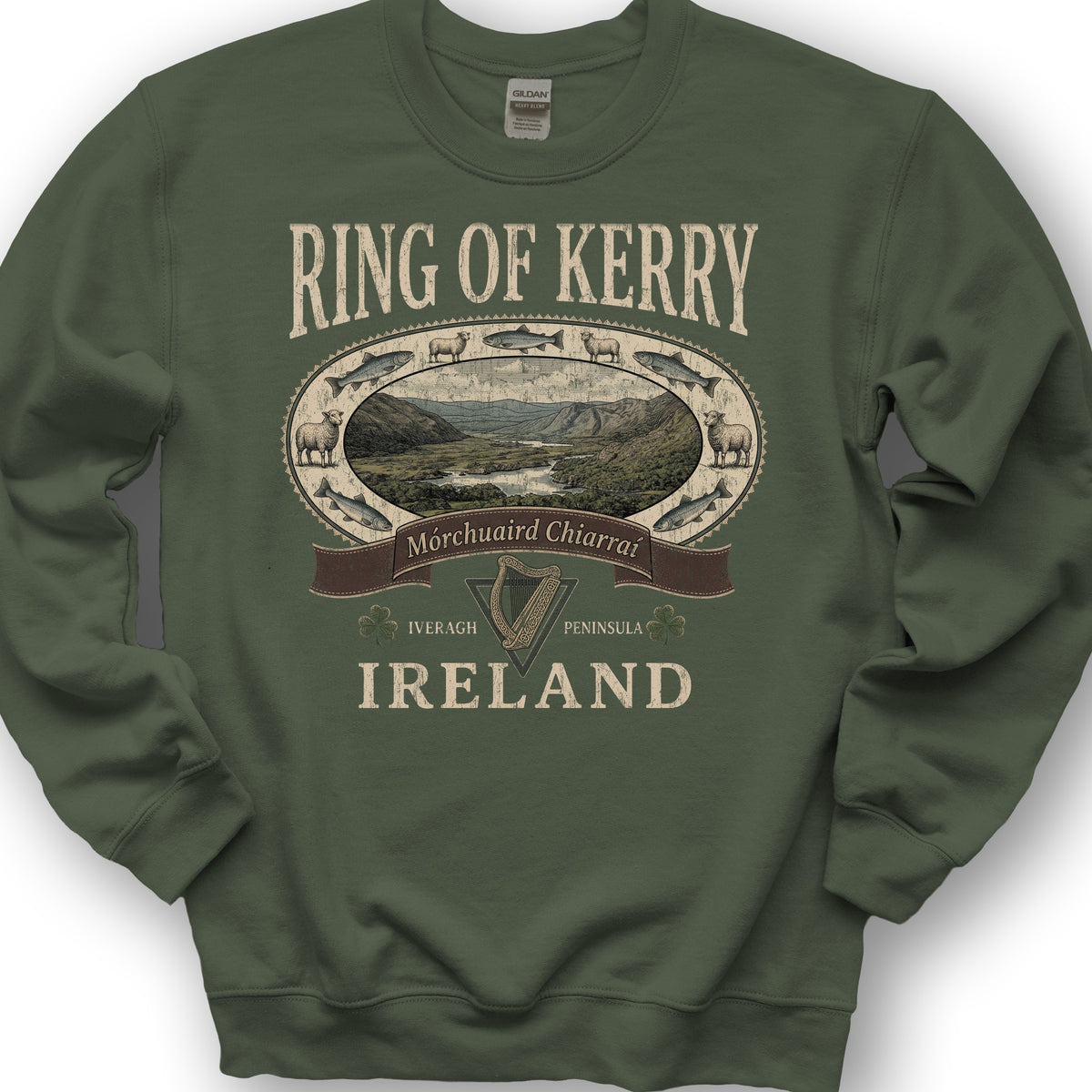 Ring of Kerry Heritage Sweatshirt - Military Green