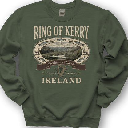 Ring of Kerry Heritage Sweatshirt - Military Green