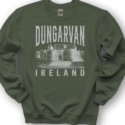 Dungarven Ireland Sketch Sweatshirt - Military Green