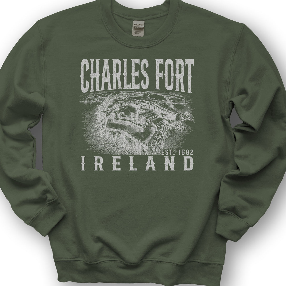 Charles Fort Ireland Sweatshirt - Military Green