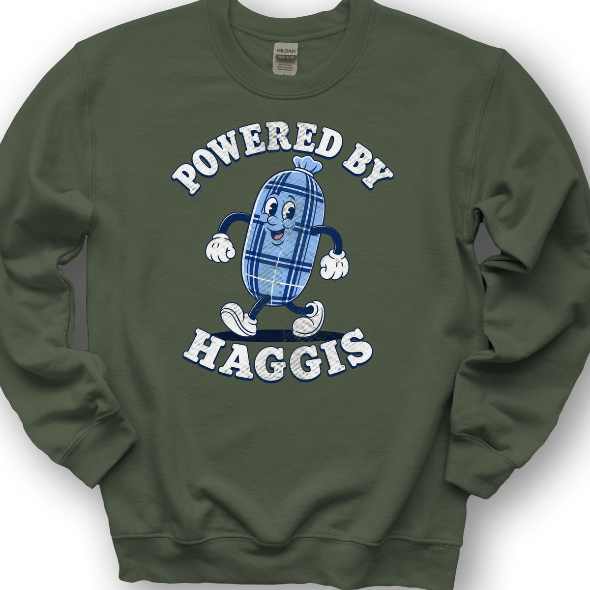 Powered By Haggis Sweatshirt - Military Green