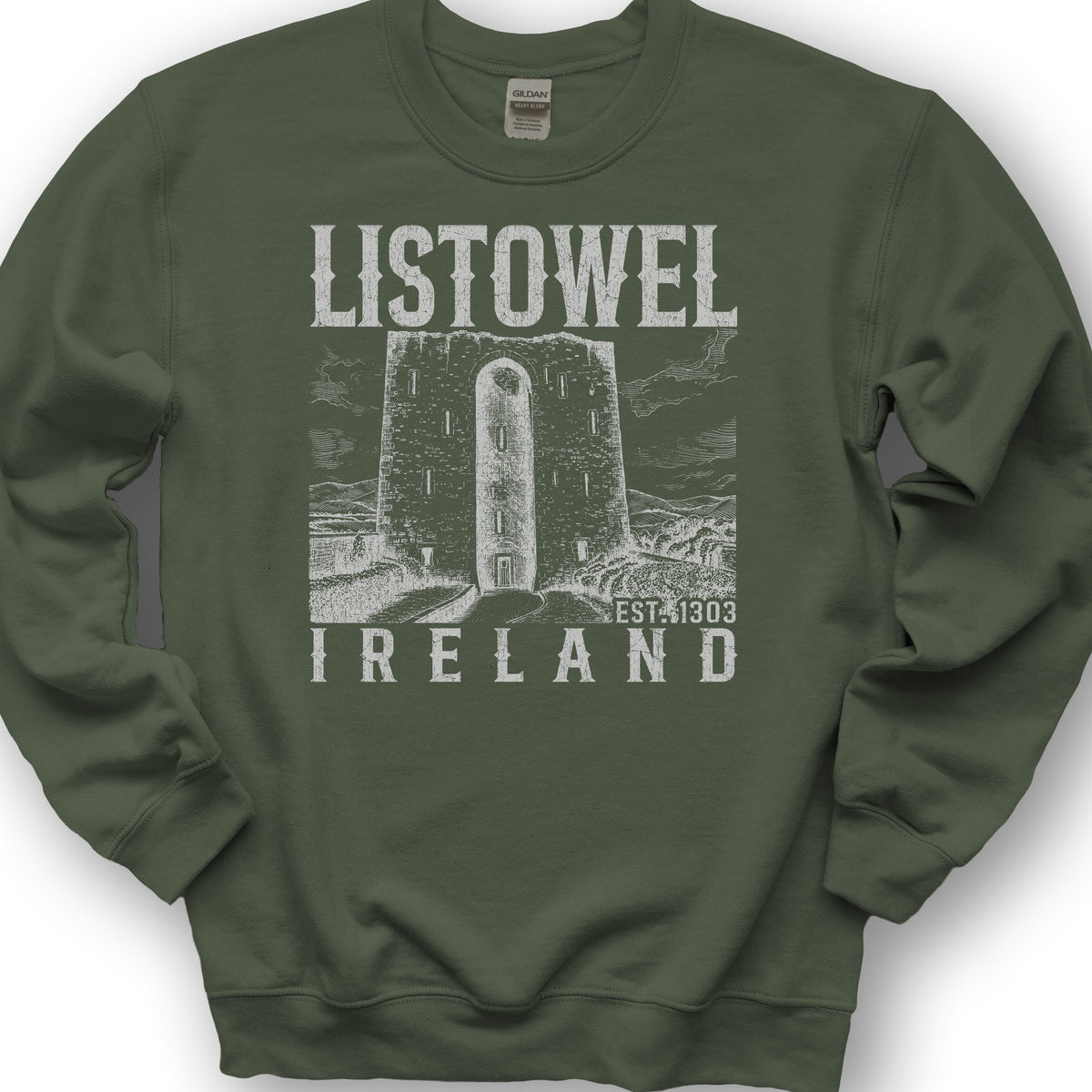 Listowel Ireland Sketch Sweatshirt - Military Green