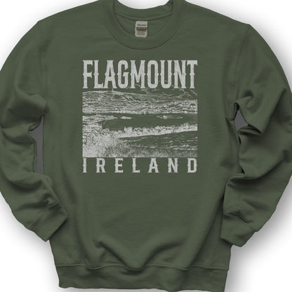 Flagmount Ireland Sketch Sweatshirt - Military Green