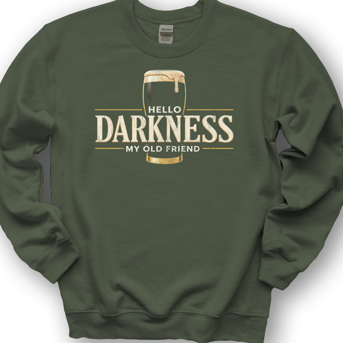 Darkness My Old Friend Sweatshirt - Military Green