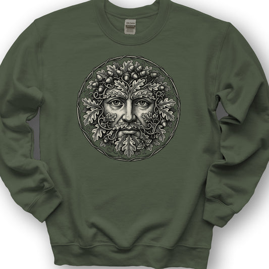 Green Man Sweatshirt - Military Green