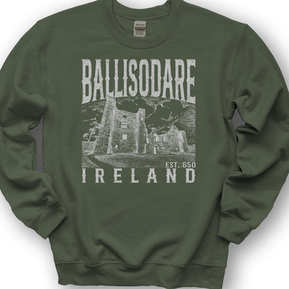 Ballisodare Ireland Sketch Sweatshirt - Military Green