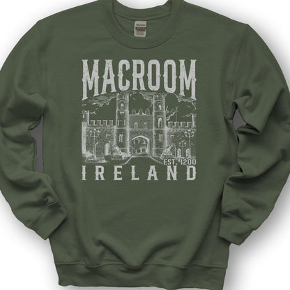 Macroom Ireland Sketch Sweatshirt - Military Green