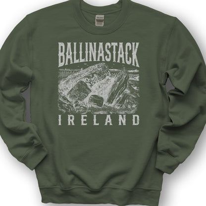 Ballinastack Ireland Sketch Sweatshirt - Military Green