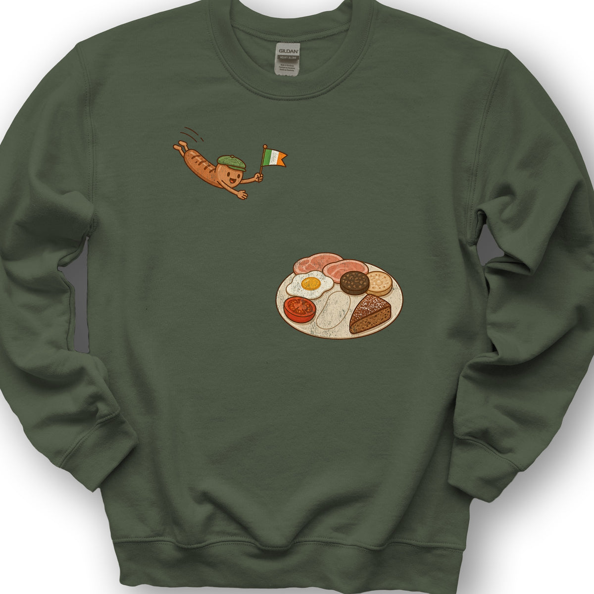 Full Irish Dive Sweatshirt - Military Green