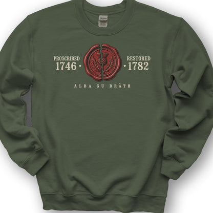 1746 Remembered Seal Sweatshirt - Military Green