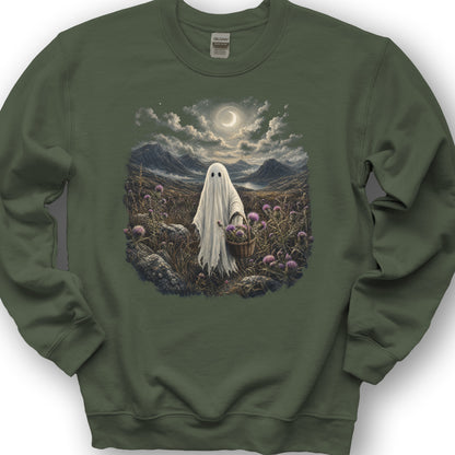 Ghost In the Glen Sweatshirt - Military Green